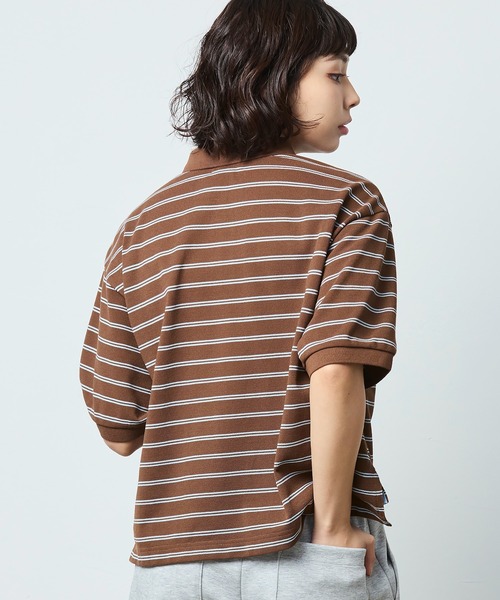 L.L.Bean(エルエルビーン)の「【JAPAN EDITION】トロイ・ショートスリーブ・ポロシャツ(ポロシャツ・レディース・ブラウン系その他/グレー系その他/ホワイト×グリーン/レッド系その他/ブルー系その他・MEDIUM)」の20枚目の写真