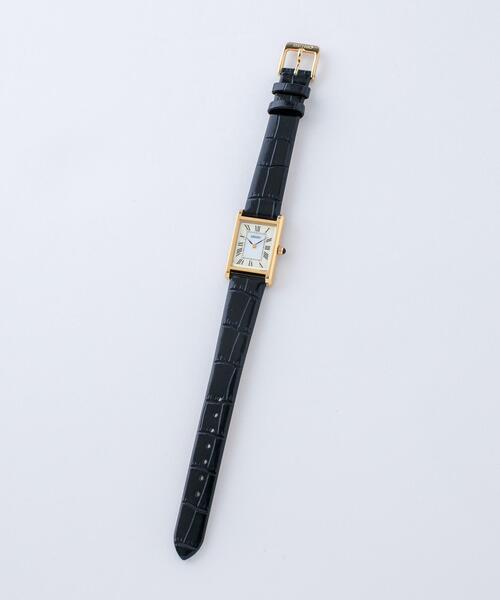 SEIKO/セイコー コラボレーション スクエア ゴールド×ブラック
