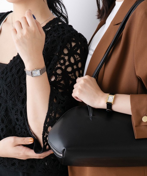 SEIKO（セイコー）の「SEIKO/セイコー コラボレーション スクエア ゴールド×ブラック（アナログ腕時計・レディース・その他1・FREE）」の4枚目の写真