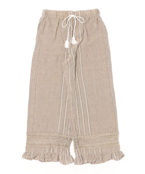 チャイハネ（チャイハネ）の「【チャイハネ】南インド綿ナナミィフリルパンツ（その他パンツ・レディース・ベージュ/ブラウン/ネイビー・FREE）」の4枚目の写真