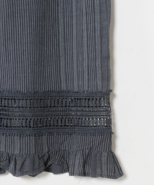 チャイハネ（チャイハネ）の「【チャイハネ】南インド綿ナナミィフリルパンツ（その他パンツ・レディース・ベージュ/ブラウン/ネイビー・FREE）」の9枚目の写真