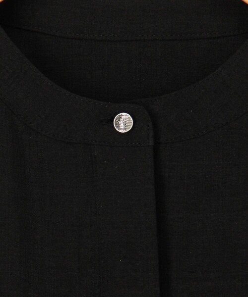 MICO COULIER（ミコクリエ）の「麻調×リブ切替ワンピース（ワンピース・レディース・オリーブ/グレー/ブラック・38）」の4枚目の写真