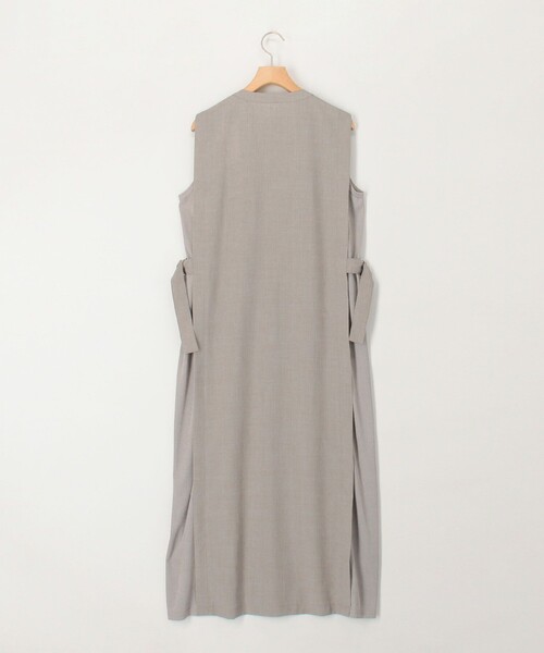 MICO COULIER（ミコクリエ）の「麻調×リブ切替ワンピース（ワンピース・レディース・オリーブ/グレー/ブラック・38）」の9枚目の写真