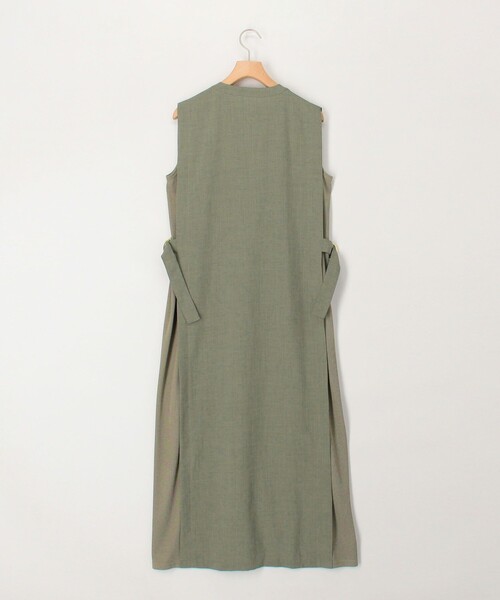 MICO COULIER（ミコクリエ）の「麻調×リブ切替ワンピース（ワンピース・レディース・オリーブ/グレー/ブラック・38）」の17枚目の写真