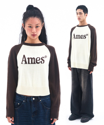 BASIC RAGLAN PULLOVER KNIT BROWN