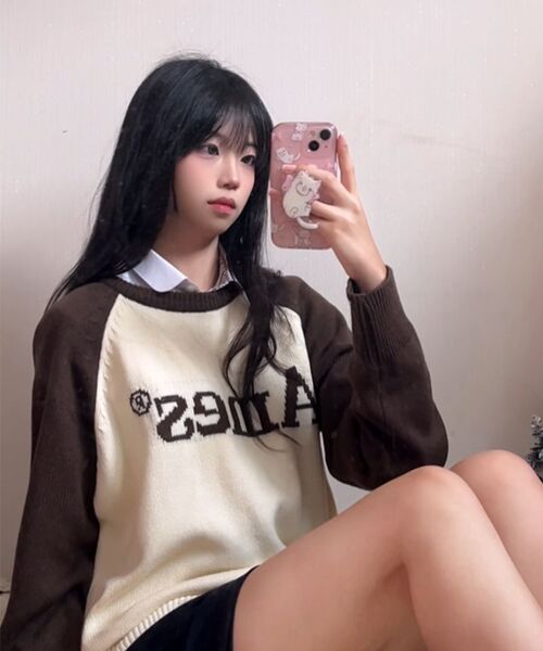 AMESWORLDWIDE(アメスワールドワイド)の「BASIC RAGLAN PULLOVER KNIT BROWN(ニット/セーター・メンズ・その他・LARGE/MEDIUM/SMALL)」の12枚目の写真