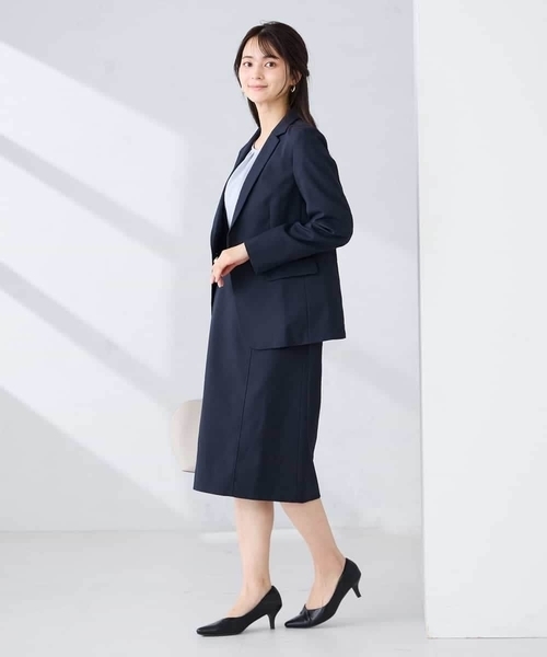 a.v.v(アーヴェヴェ)の「【洗える/UVカット】リネンライクストレッチテーラードジャケット(テーラードジャケット・レディース・グレー/ネイビー・40/38/42/36/34)」の7枚目の写真