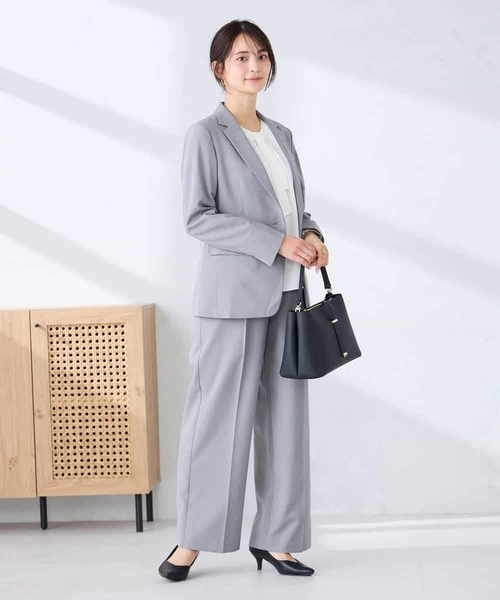 a.v.v(アーヴェヴェ)の「【洗える/UVカット】リネンライクストレッチテーラードジャケット(テーラードジャケット・レディース・グレー/ネイビー・40/38/42/36/34)」の13枚目の写真