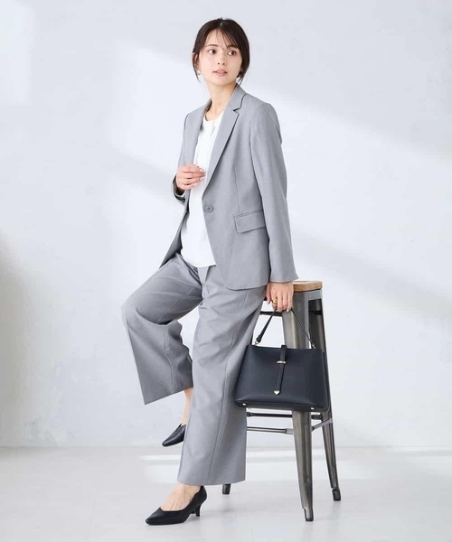 a.v.v(アーヴェヴェ)の「【洗える/UVカット】リネンライクストレッチテーラードジャケット(テーラードジャケット・レディース・グレー/ネイビー・40/38/42/36/34)」の15枚目の写真