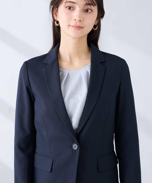 a.v.v(アーヴェヴェ)の「【洗える/UVカット】リネンライクストレッチテーラードジャケット(テーラードジャケット・レディース・グレー/ネイビー・40/38/42/36/34)」の19枚目の写真