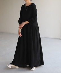 インナーキャミ付き ニットワンピース