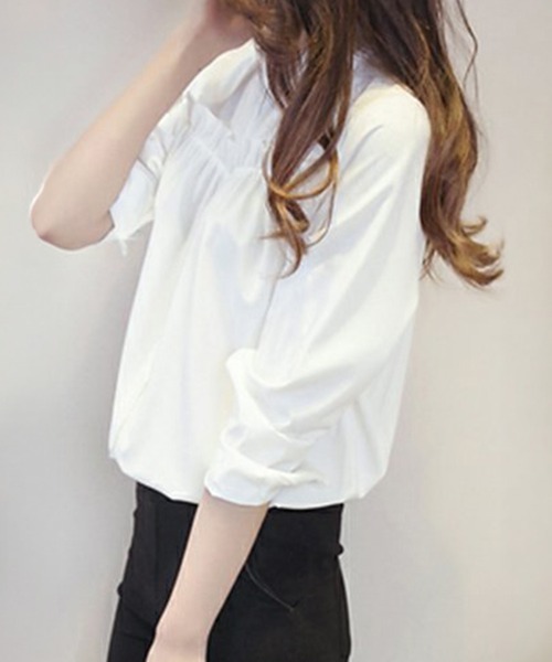 SallyLunn(サリーラン)の「フリルヨークギャザーブラウス(シャツ/ブラウス・レディース・ホワイト・SMALL/MEDIUM/LARGE)」の3枚目の写真