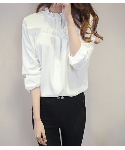 SallyLunn(サリーラン)の「フリルヨークギャザーブラウス(シャツ/ブラウス・レディース・ホワイト・SMALL/MEDIUM/LARGE)」の4枚目の写真