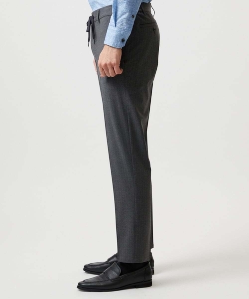 MICHEL KLEIN HOMME (ミッシェルクランオム)の「ストライプ2WAY9分丈スラックスパンツ(スラックス・メンズ・ネイビー/グレー・MEDIUM/X-LARGE/LARGE)」の11枚目の写真