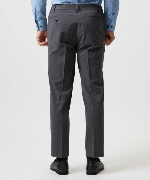 MICHEL KLEIN HOMME (ミッシェルクランオム)の「ストライプ2WAY9分丈スラックスパンツ(スラックス・メンズ・ネイビー/グレー・MEDIUM/X-LARGE/LARGE)」の12枚目の写真