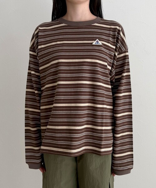 fredy emue（フレディエミュ）の「【GEVACO/ゲバコ】ボーダー天竺ベーシックロングスリーブTシャツ（Tシャツ/カットソー・レディース・ホワイト系その他/ベージュ系その他/ブルー系その他・38）」の11枚目の写真