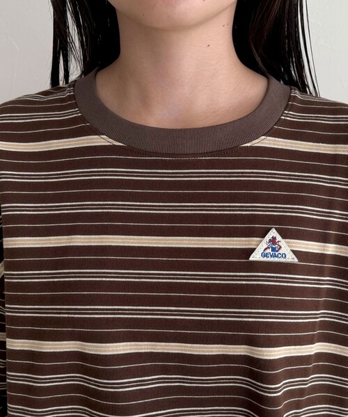 fredy emue（フレディエミュ）の「【GEVACO/ゲバコ】ボーダー天竺ベーシックロングスリーブTシャツ（Tシャツ/カットソー・レディース・ホワイト系その他/ベージュ系その他/ブルー系その他・38）」の14枚目の写真