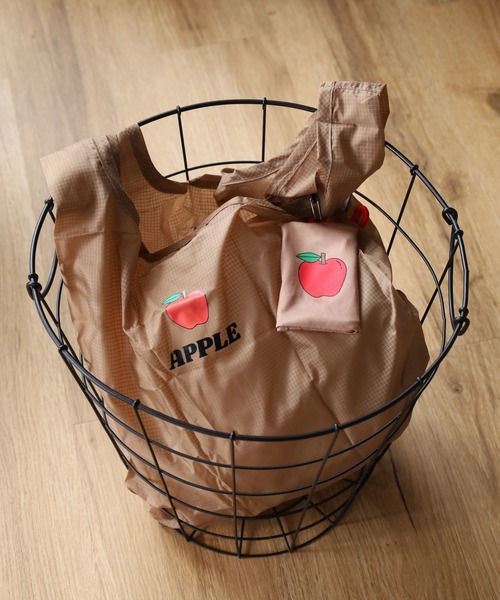 FUNALIVE（ファンアライブ）の「AVVENTURA エコバッグ Mサイズ 折り畳み フルーツ（エコバッグ/サブバッグ・メンズ・グレー/イエロー/ロイヤルブルー/ベージュ/ピンク・FREE）」の2枚目の写真