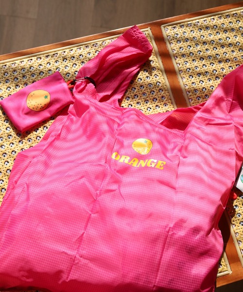 FUNALIVE（ファンアライブ）の「AVVENTURA エコバッグ Mサイズ 折り畳み フルーツ（エコバッグ/サブバッグ・メンズ・グレー/イエロー/ロイヤルブルー/ベージュ/ピンク・FREE）」の5枚目の写真