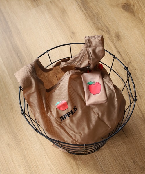 FUNALIVE（ファンアライブ）の「AVVENTURA エコバッグ Mサイズ 折り畳み フルーツ（エコバッグ/サブバッグ・メンズ・グレー/イエロー/ロイヤルブルー/ベージュ/ピンク・FREE）」の10枚目の写真