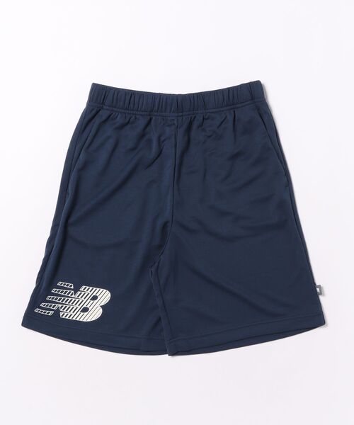 NEW BALANCE(ニューバランス)の「New Balance ニューバランス K ポリエステル ビッグロゴショーツ YB6137ZYNNY NNY(その他パンツ・キッズ・ブルー・160cm/150cm/140cm/130cm)」の1枚目の写真