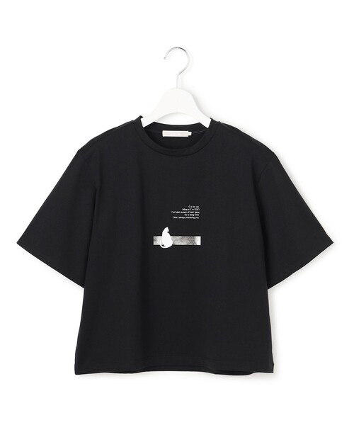 ICB(アイシービー)の「ロゴTEE(猫モチーフ)(Tシャツ/カットソー・レディース・アイボリー系/ブラック系・MEDIUM/X-SMALL/SMALL)」の8枚目の写真
