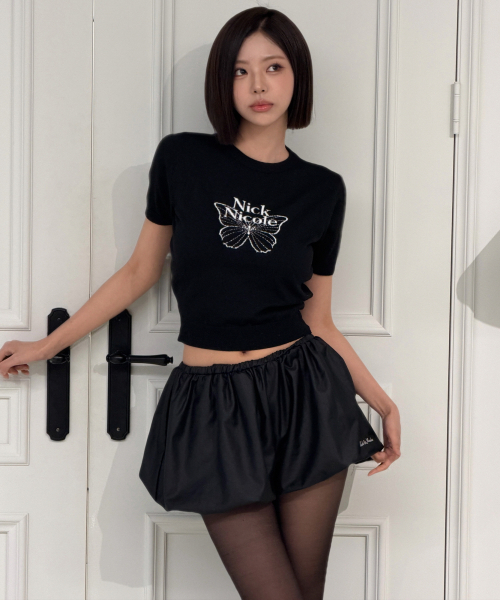 NICK&NICOLE(ニックアンドニコール)の「VOLUME BALLOON SHORTS_BLACK(その他パンツ・レディース・その他・FREE)」の1枚目の写真