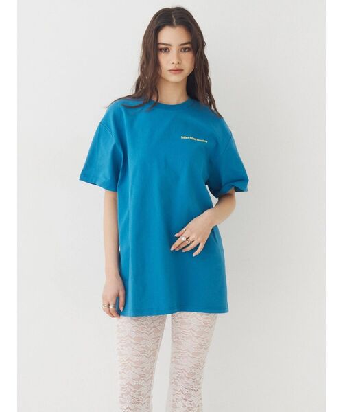 EVRIS(エヴリス)の「SOLAR MIND STUDIOS BIG Tシャツ(Tシャツ/カットソー・レディース・ピンク/ホワイト/ブラック/ブルー・FREE)」の7枚目の写真