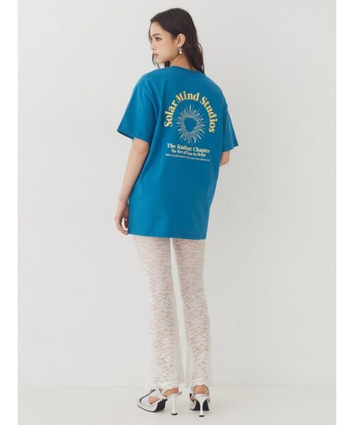 EVRIS(エヴリス)の「SOLAR MIND STUDIOS BIG Tシャツ(Tシャツ/カットソー・レディース・ピンク/ホワイト/ブラック/ブルー・FREE)」の10枚目の写真