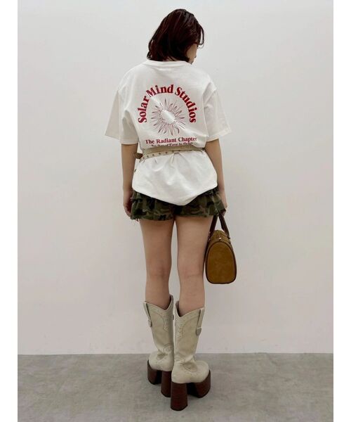 EVRIS(エヴリス)の「SOLAR MIND STUDIOS BIG Tシャツ(Tシャツ/カットソー・レディース・ピンク/ホワイト/ブラック/ブルー・FREE)」の14枚目の写真