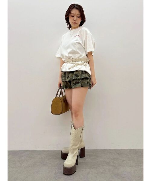 EVRIS(エヴリス)の「SOLAR MIND STUDIOS BIG Tシャツ(Tシャツ/カットソー・レディース・ピンク/ホワイト/ブラック/ブルー・FREE)」の15枚目の写真