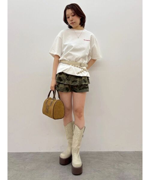 EVRIS(エヴリス)の「SOLAR MIND STUDIOS BIG Tシャツ(Tシャツ/カットソー・レディース・ピンク/ホワイト/ブラック/ブルー・FREE)」の16枚目の写真