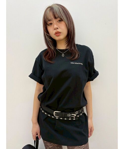 EVRIS(エヴリス)の「SOLAR MIND STUDIOS BIG Tシャツ(Tシャツ/カットソー・レディース・ピンク/ホワイト/ブラック/ブルー・FREE)」の21枚目の写真