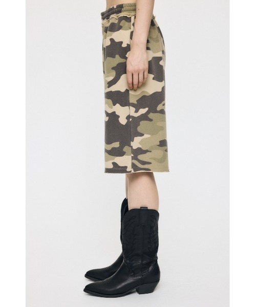MOUSSY(マウジー)の「【セットアップ対応】BERMUDA SWEAT ショーツ(スウェットパンツ・レディース・杢グレー/グリーン系その他2・FREE)」の7枚目の写真