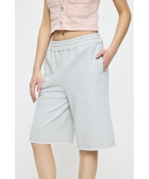 MOUSSY(マウジー)の「【セットアップ対応】BERMUDA SWEAT ショーツ(スウェットパンツ・レディース・杢グレー/グリーン系その他2・FREE)」の17枚目の写真