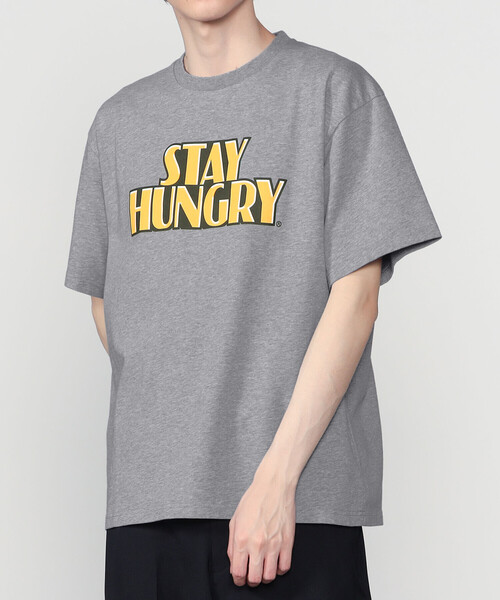 Bshop(ビショップ)の「STAY HUNGRY | ロゴ クルーネックTシャツ MEN(Tシャツ/カットソー・メンズ・グレー・M/L)」の1枚目の写真
