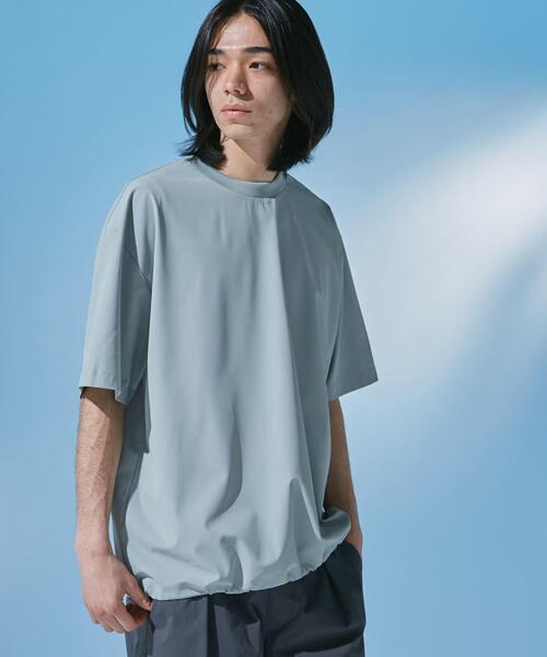 URBAN RESEARCH DOORS(アーバンリサーチドアーズ)の「『UR TECH』サマシェア ショートスリーブプルオーバー(Tシャツ/カットソー・メンズ・ブラック/チャコールグレー/グリーン/グレー・X-LARGE/MEDIUM/LARGE)」の6枚目の写真