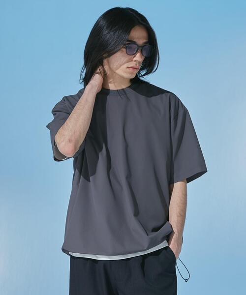 URBAN RESEARCH DOORS(アーバンリサーチドアーズ)の「『UR TECH』サマシェア ショートスリーブプルオーバー(Tシャツ/カットソー・メンズ・ブラック/チャコールグレー/グリーン/グレー・X-LARGE/MEDIUM/LARGE)」の17枚目の写真