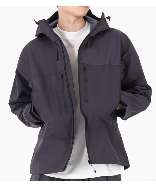 BUTTON SEOUL（ボタンソウル）の「[TEFLON] ナグランフードジャケット (ブラック)（ナイロンジャケット・メンズ・その他・M/L/XL）」の6枚目の写真