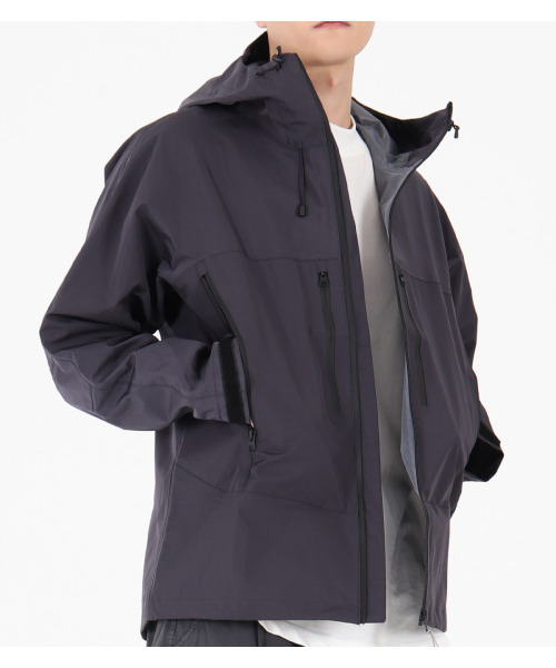 BUTTON SEOUL（ボタンソウル）の「[TEFLON] ナグランフードジャケット (ブラック)（ナイロンジャケット・メンズ・その他・M/L/XL）」の7枚目の写真