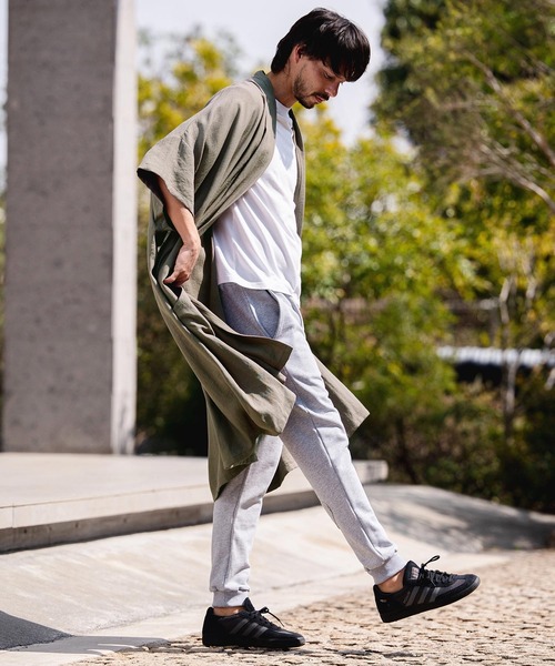 CAMBIO(カンビオ)の「mcg3807-Nylon Rayon Linen KIMONO Like Gown ガウン(S69626cmb)(カーディガン/ボレロ・メンズ・ベージュ/カーキブラウン/ブラック・S/M/L)」の8枚目の写真