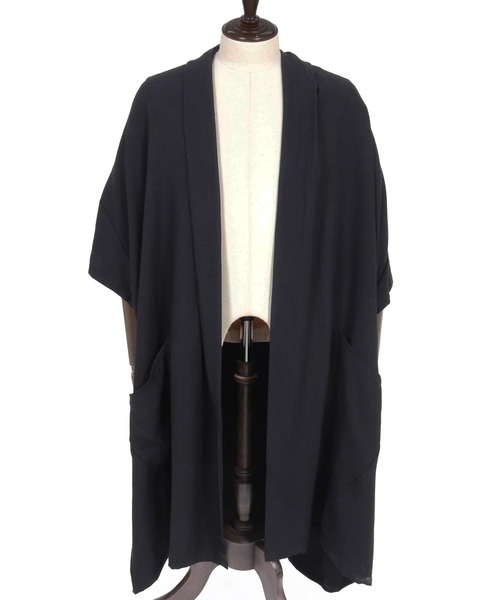 CAMBIO(カンビオ)の「mcg3807-Nylon Rayon Linen KIMONO Like Gown ガウン(S69626cmb)(カーディガン/ボレロ・メンズ・ベージュ/カーキブラウン/ブラック・S/M/L)」の22枚目の写真