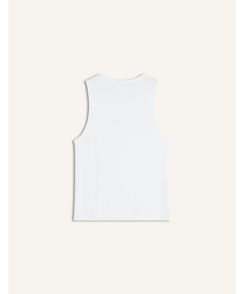 Maison Kitsune(メゾンキツネ)の「MAISON KITSUNE PARIS RIBBED TANK TOP(タンクトップ・メンズ・ブラック/ホワイト・XL/L/M/S/XS)」の5枚目の写真