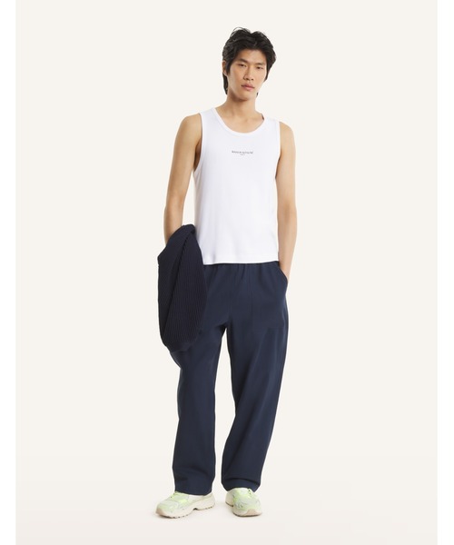 Maison Kitsune(メゾンキツネ)の「MAISON KITSUNE PARIS RIBBED TANK TOP(タンクトップ・メンズ・ブラック/ホワイト・XL/L/M/S/XS)」の6枚目の写真