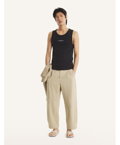 Maison Kitsune(メゾンキツネ)の「MAISON KITSUNE PARIS RIBBED TANK TOP(タンクトップ・メンズ・ブラック/ホワイト・XL/L/M/S/XS)」の11枚目の写真