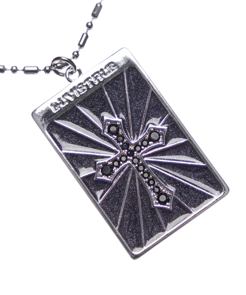 LUVISTRUE(ラヴイズトゥルー)の「EL GLITTER CROSS BONE NECKLACE(BLACK)(ネックレス・レディース・その他・FREE)」の5枚目の写真