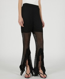PRANK PROJECT | 【2026Summer Pre-Order】シアーニットフリルパンツ / Sheer Knit Frill Pants(その他パンツ)