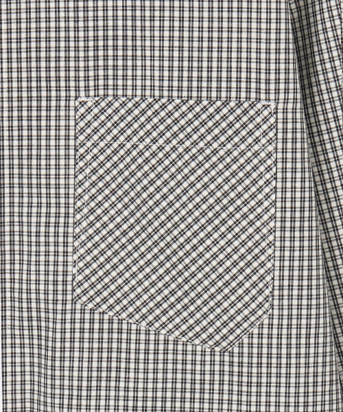 YUJI(ユジ)の「MICRO CHECK SHIRT BLACK(シャツ/ブラウス・レディース・ブラック・SMALL/MEDIUM/LARGE)」の9枚目の写真