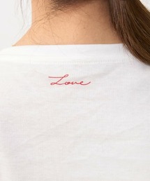 汗染み軽減・接触冷感 Love プリント Tシャツ Liala×PG