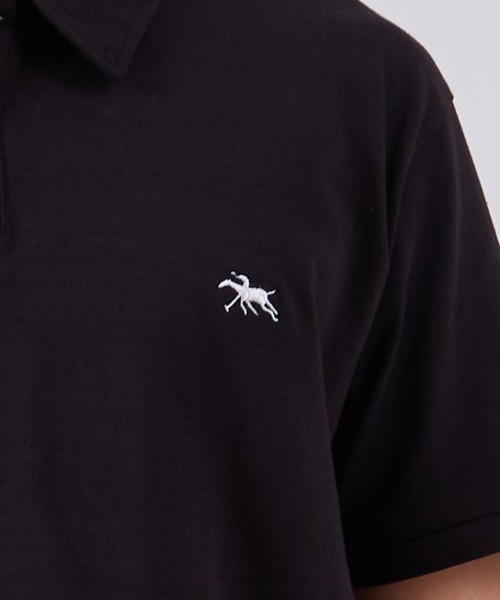 POLOCHAMPS(ポロチャンプス)の「【POLOCHAMPS】ワンポイント 刺繍 半袖 ポロシャツ(ポロシャツ・メンズ・グリーン/ネイビー/ブラック/ホワイト/杢グレー/チャコール・MEDIUM/LARGE/X-LARGE)」の7枚目の写真
